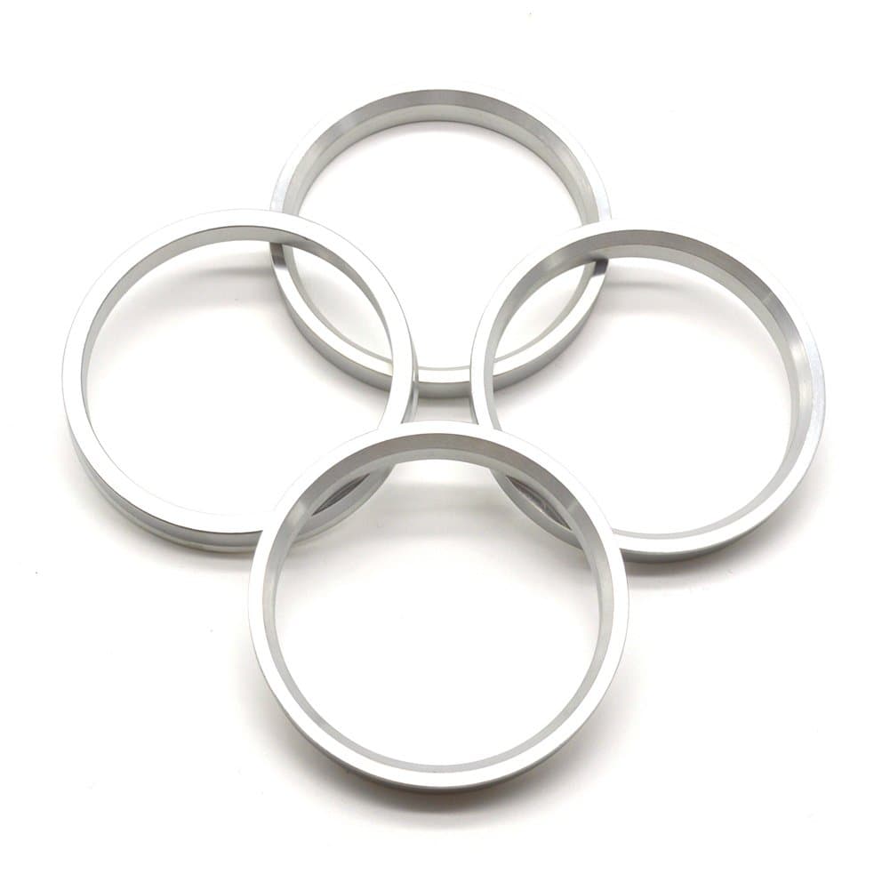 73.1mm OD to 64.1mm ID Hub Centric Rings, Silver Aluminum Hubcentric Rings Compatible with Many Acura Honda Sterling, Pack of 4