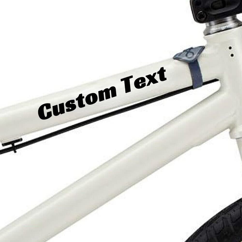 Personalised Bike Frame Text Lettering Decal Sticker Custom Your Name Sticker Mountain Bike