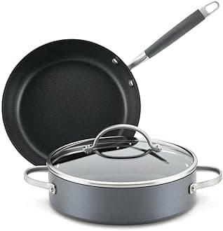 Anolon Advanced Hard-Anodized Nonstick 3-Piece Cookware Set. Moonstone