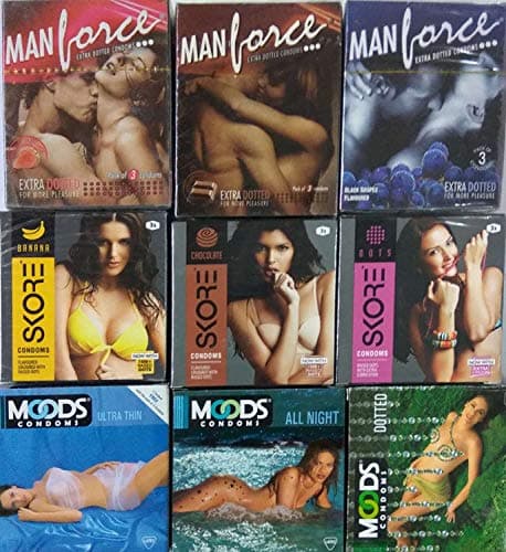 Manforce Multi Sample Combo Condoms Moods Kamasutra,27 Piece by Manforce