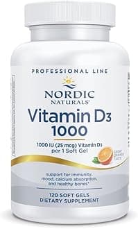 Pro Vitamin D3 1000, Orange - 120 Mini Soft Gels - 1000 IU Vitamin D3 - Supports Healthy Bones, Mood & Immune System Function - Non-GMO - 120 Servings