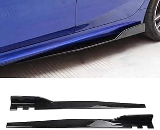 Side Skirts Body Kit Panel Splitter Fit for Jaguar XF (2018 2019 2020 2021 2022 2023 2024), Side Skirt Extension Lip Accessories,Black