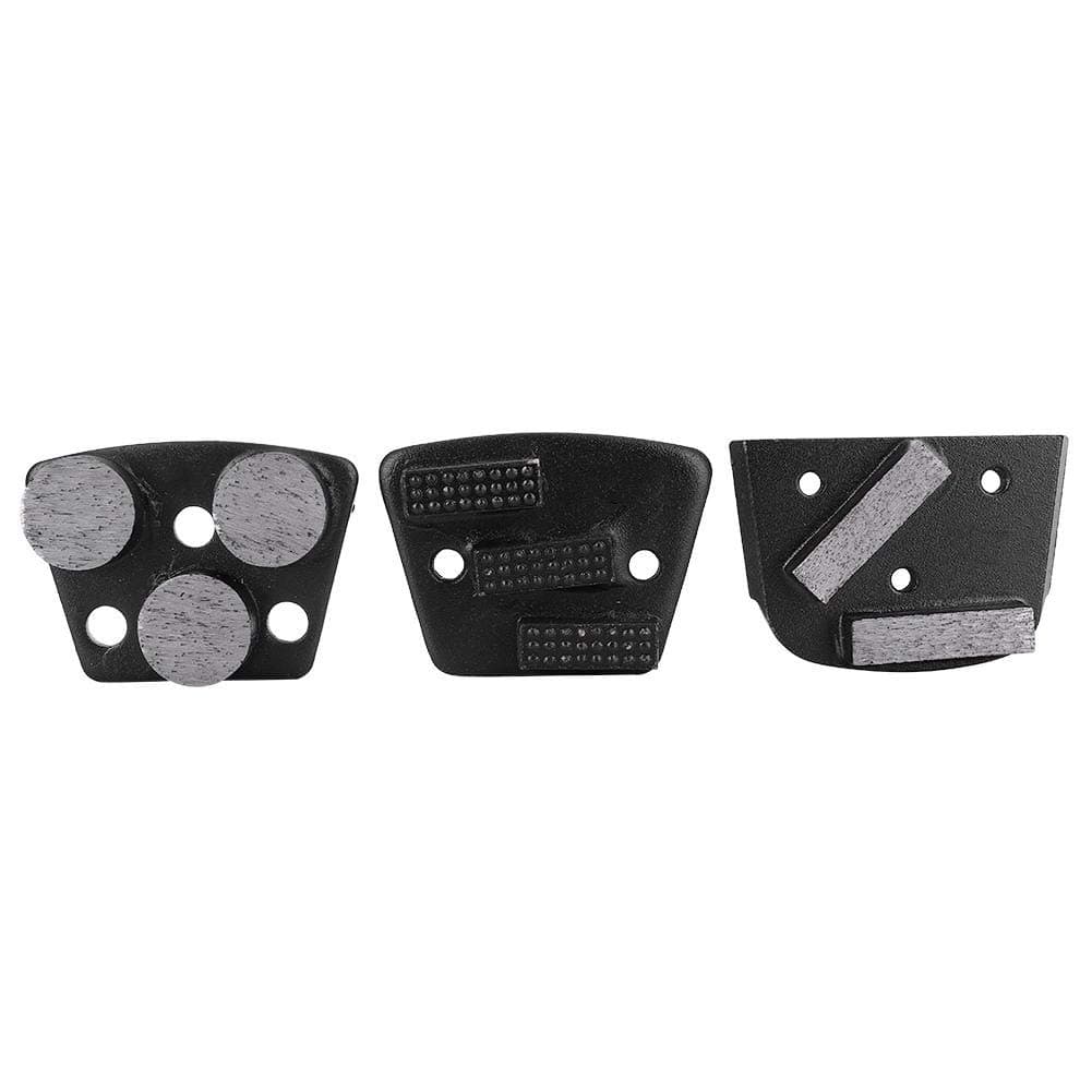 Jectse 3Pcs Floor Polisher Pads Set Grinding Tool Concrete Floor Polishing, Machine Use