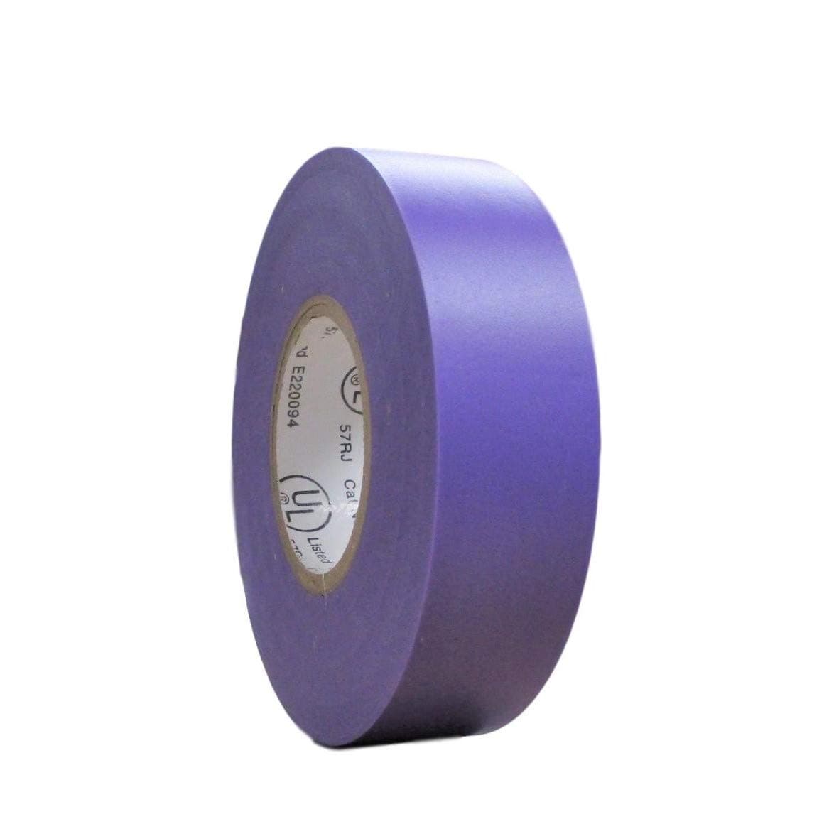 Colored Electrical Tape - PVC General Purpose - Waterproof, Flame Retardant, Rubber Based Adhesive, UL Listed - Rated for Max. 600V and 80oC Use – 60’ x 3/4" x 0.07" (1 Pk Purple)