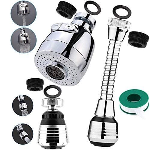2 Functions Ultra-Luxury set 2-way 2 in 1 Shower-Head Handheld-Shower Combo Swivel Water Saving Tap Aerator Nozzle Filter Water Saving Tap Diffuser Kitchen Accessories