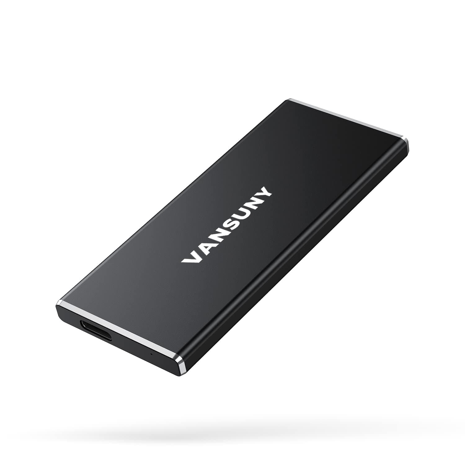 Vansuny 1TB Portable External SSD, USB 3.1 Gen2 500MB/s High-Speed Data Transfer, Metal USB C Mini Portable External Solid State Drive for PC, Laptop, Phones and More