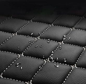 Custom Car Floor Mats Compatible with Mercedes-Benz A B C E G CL CLA CLK CLS ML EQA EQB EQC EQE EQS EQV GLA GLB GLC GLK GLS SLK SL SLC S R AMG GT Waterproof Car Mat (Black&Gold Line)
