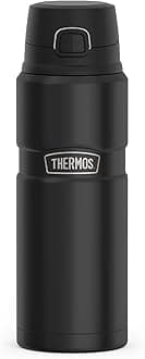 Thermos Stainless King 24-Ounce Drink Bottle 10.2"x 3.25"x 3.25" Black SK4000BKTRI4