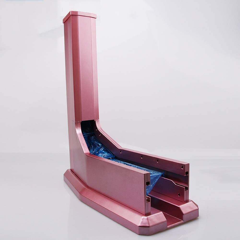 SMCOOL Drag Type Shoe Cover Machine - Automatic Shoe Cover Dispenser - Perfect For Medical, Home, Shop And Office (Silver/Red/White) Red