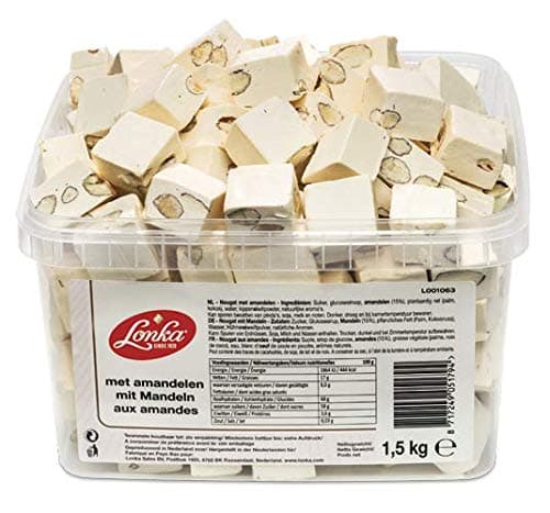 Lonka Nougat with Almonds (1.5kg tub)