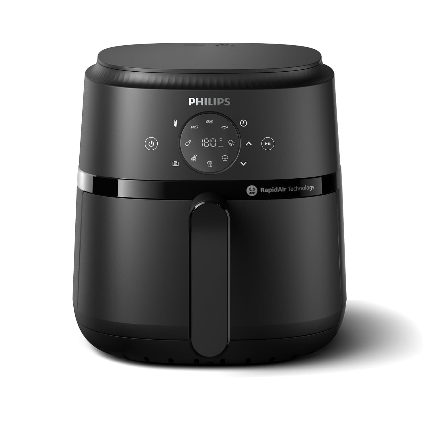 Philips Airfryer 2000 Series 4.2L - 1500W power, RapidAir technology, digital touch screen, 13 cooking options, 9 preset functions, Up to 90% less fat, Black - NA229/09[Amazon Exclusive]