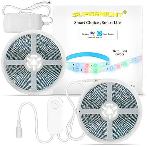 TAMEHOM 1 Ensor Night Bedroom, Flexible LED Motion Sensor Bedside Light Strip with Automatic On/Off Timer(Warm Soft Glow), New