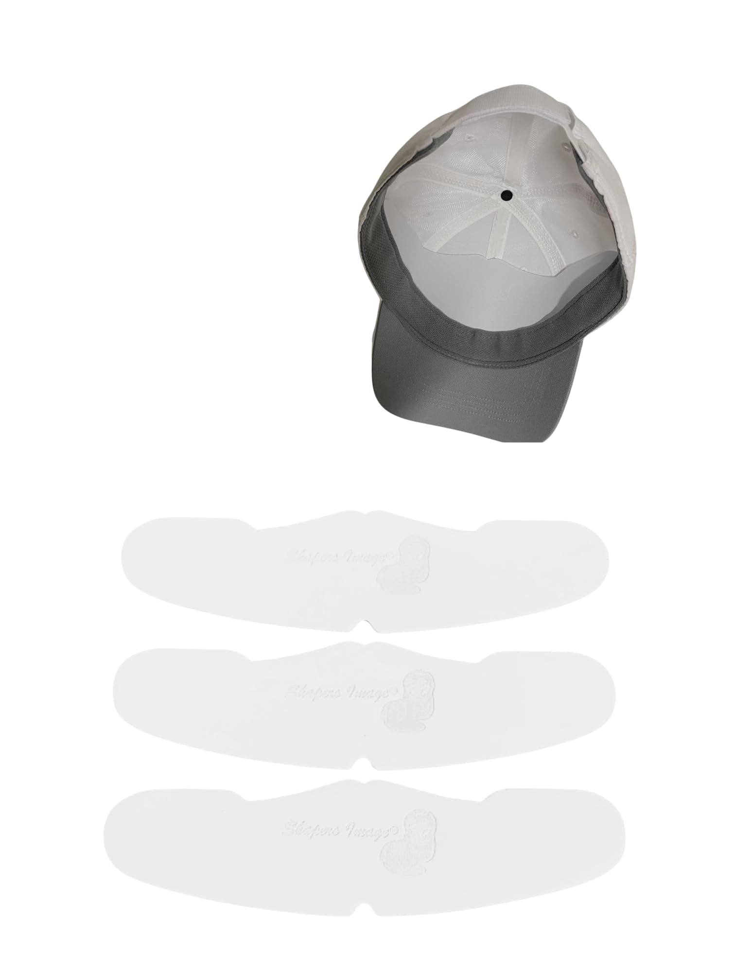 3Pk. White Manta Ray Baseball Caps Crown Inserts For Low Profile Caps| Hat Shaper| Hat Stretcher| Hat Crown Stiffener| Flex-fit Hat Support| Hat Padding| Hat Cleaning Aide| Cap Storage Aide| 100% MBG.