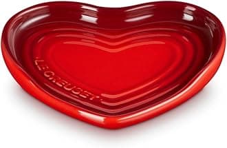 LE CREUSETCerise Stoneware Heart Shaped Spoon Rest, 5.25"