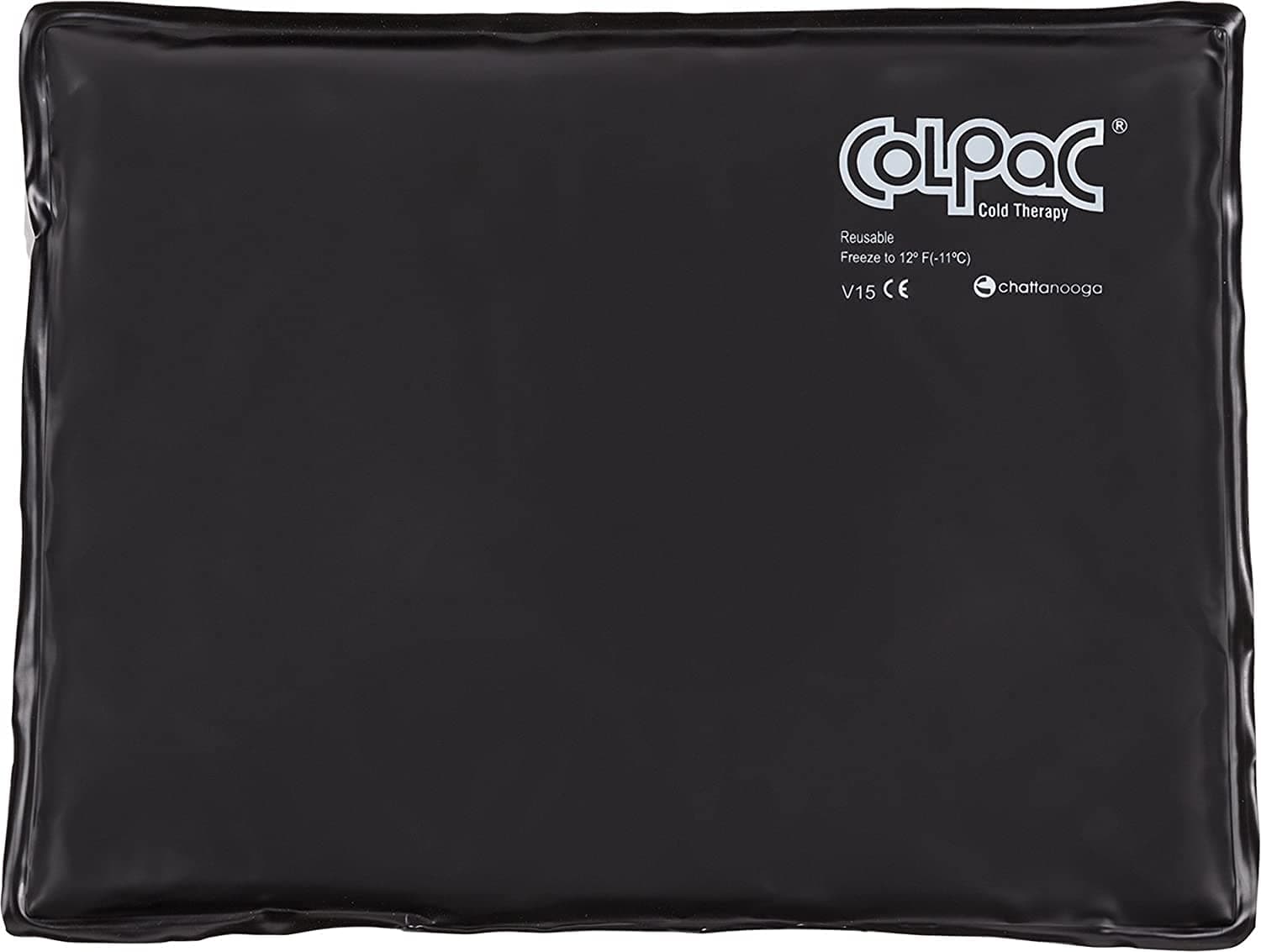 Chattanooga ColPac Cold Therapy, Black Polyurethane, Large/Standard-Size Cold Pack (10" x 13.5")