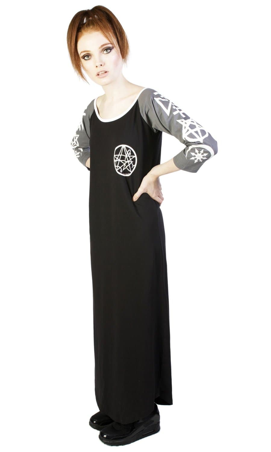 Disturbia Necronomicon Maxi Dress