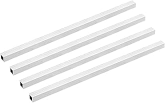 uxcell 6063 Aluminum Square Tube, 12mmx12mmx1mm Wall Thickness 300mm Length Seamless Straight Pipe Tubing 4 Pcs