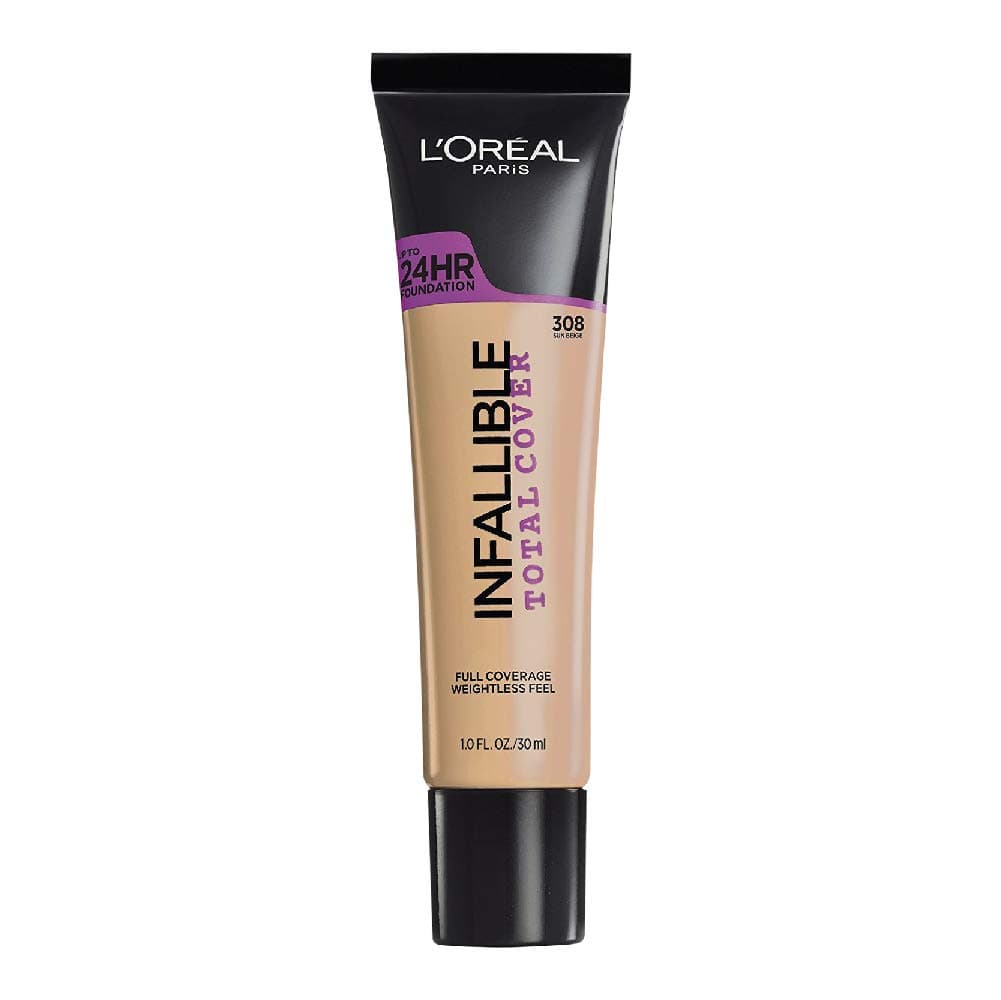 L'Oreal Paris Infallible Total Cover Foundation, Sun Beige, 1 fl; oz.