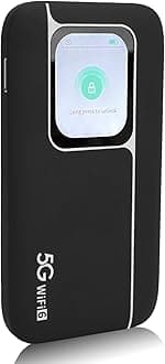 5G Mobile Wi Fi Hotspots, Portable Travel Router Supports 16 Users at The Same Time, 7100mAh Large Battery, Pocket Wi Fi Device for Secure Internet at Home Or Everywhere You
