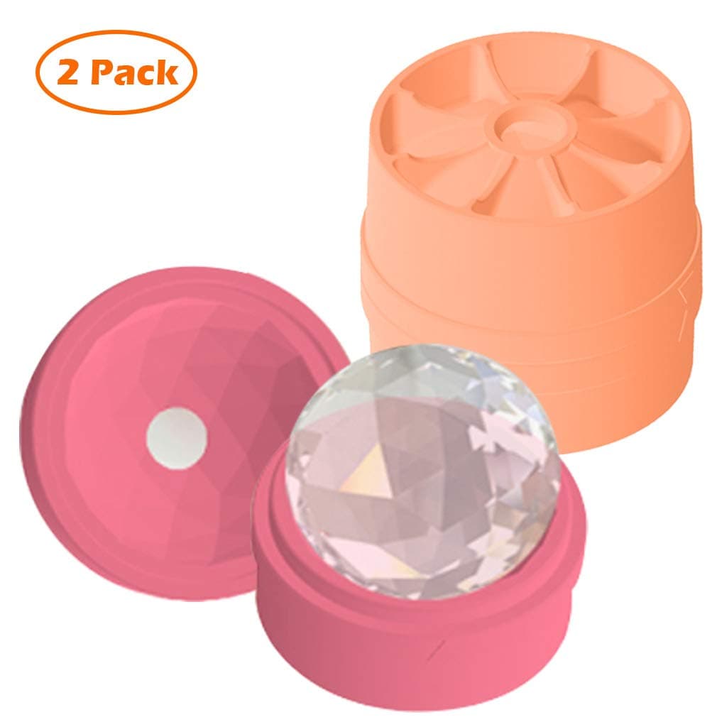 Ice Cube Mold Silicone Ice Tray,2 Pack BPA Free Silicone Heart Shape Maker Ice Tray Easy-Release Ice Cubes Tray