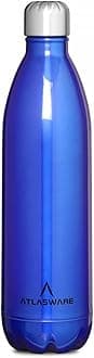 Stainless Steel Vacuum Bottle, 750 ml - Blue