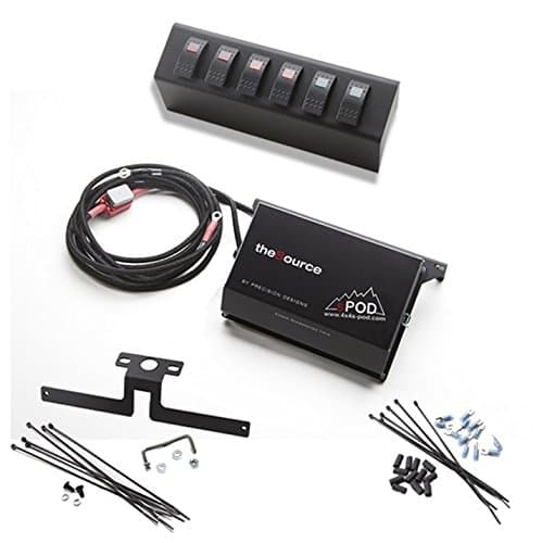 sPod 600-09-G - 6 Switch sPOD & Source System for 09-11 Jeep Wrangler JK - All Green