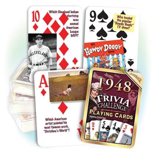 Flickback Media 1948 Trivia Playing Cards: Great Birthday