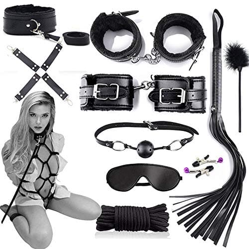 DIMLAN 10Pcs Couples Yoga Set Black Massage Tool Kits HFH