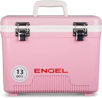 – ENGEL Cooler Box 12.3 L - Leak-Proof, Air Tight, Drybox Cooler for Camping, Fishing, Hiking,Picnic - Mini Ice Boxes Large Enough for 15 Cans, 38 x 25.4 x 28.5 CM Small Cool Box for Drinks and Food