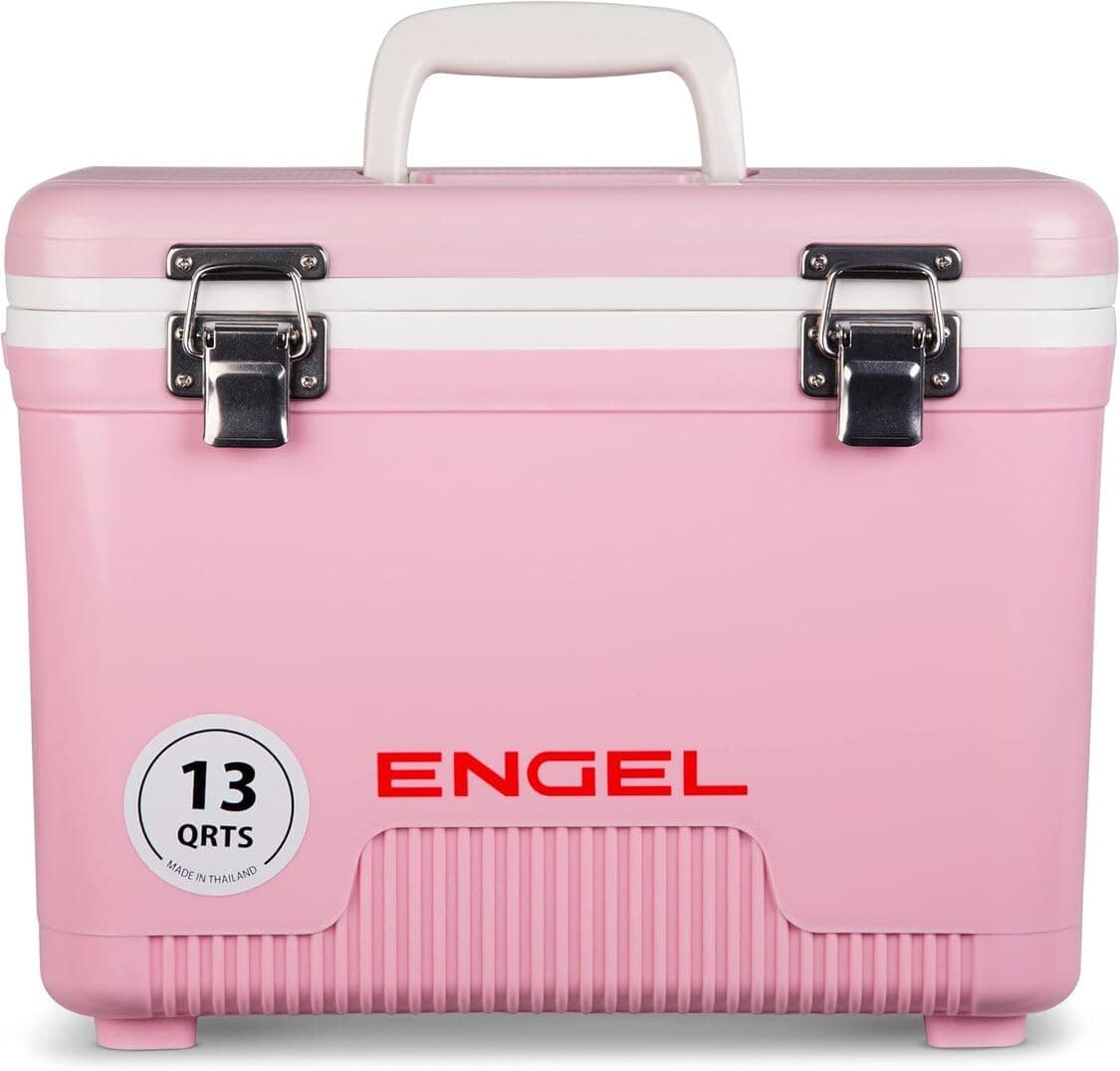 – ENGEL Cooler Box 12.3 L - Leak-Proof, Air Tight, Drybox Cooler for Camping, Fishing, Hiking,Picnic - Mini Ice Boxes Large Enough for 15 Cans, 38 x 25.4 x 28.5 CM Small Cool Box for Drinks and Food
