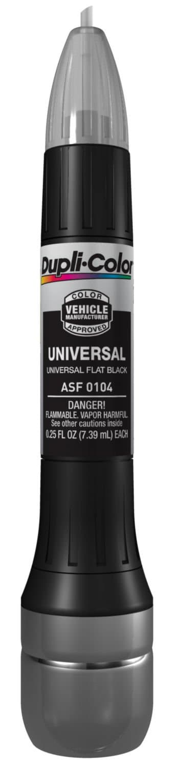 Dupli-Color ASF0104 Scratch Fix All-In-1 Exact-Match Automotive Touch-Up Paint – Universal Flat Black – Paint Pen, 0.5 Fl Oz (Pack of 1)