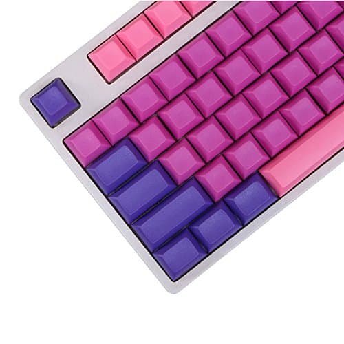 PANGUN 104 Key DSA Profile PBT Blank Keycaps Key Caps Set for Mechanical Keyboard-Purple Pink