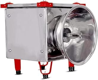 Stainless Steel Electric Type Handcrafted Movable Coconut Scraper/Grater/Chopper/Peeler/Thengathuruvi for Kitchen (Silver_500g)