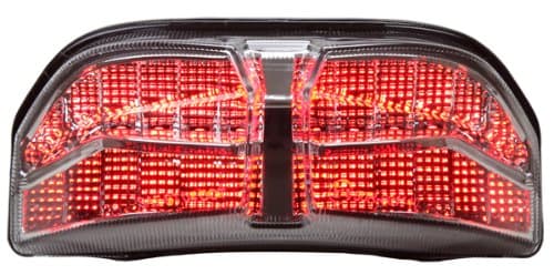 Integrated Sequential LED Tail Lights Clear Lens for 2006-2015 Yamaha FZ1