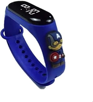 VOW® Superhero Sports Wrist Watch with Digital LED Display Boys Kids Girls Child Birthday Xmas Party Gift