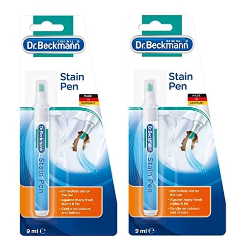 Dr Beckmann Stain Remover Pen, 9ml | Effective Pocket-Size Stain Remover | Quick, Handy and Easy to Use | Pack of 2