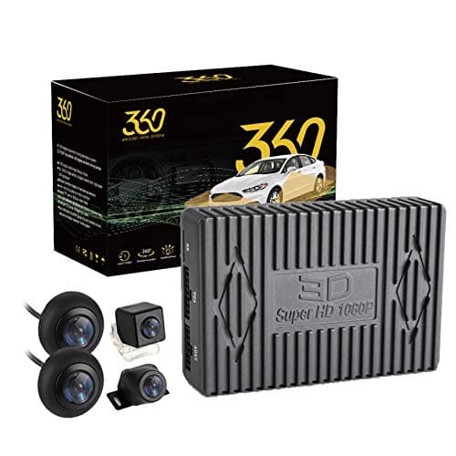 CarThree 3D 360 Degree Bird View System Waterproof 1080P Car DVR Universal Recording Parking Rear View Camera for All Car