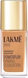 Lakme 9To5 Primer + Matte Perfect Cover Foundation, W320 Warm Caramel, 25 ml
