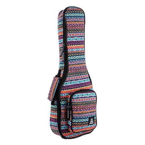 Ukulele Case Size 8 Official Colors Front Pouch Triple Shock-Proof Padding Enhanced Glide Zip Backpack Straps (Yarramundi) (Tenor)