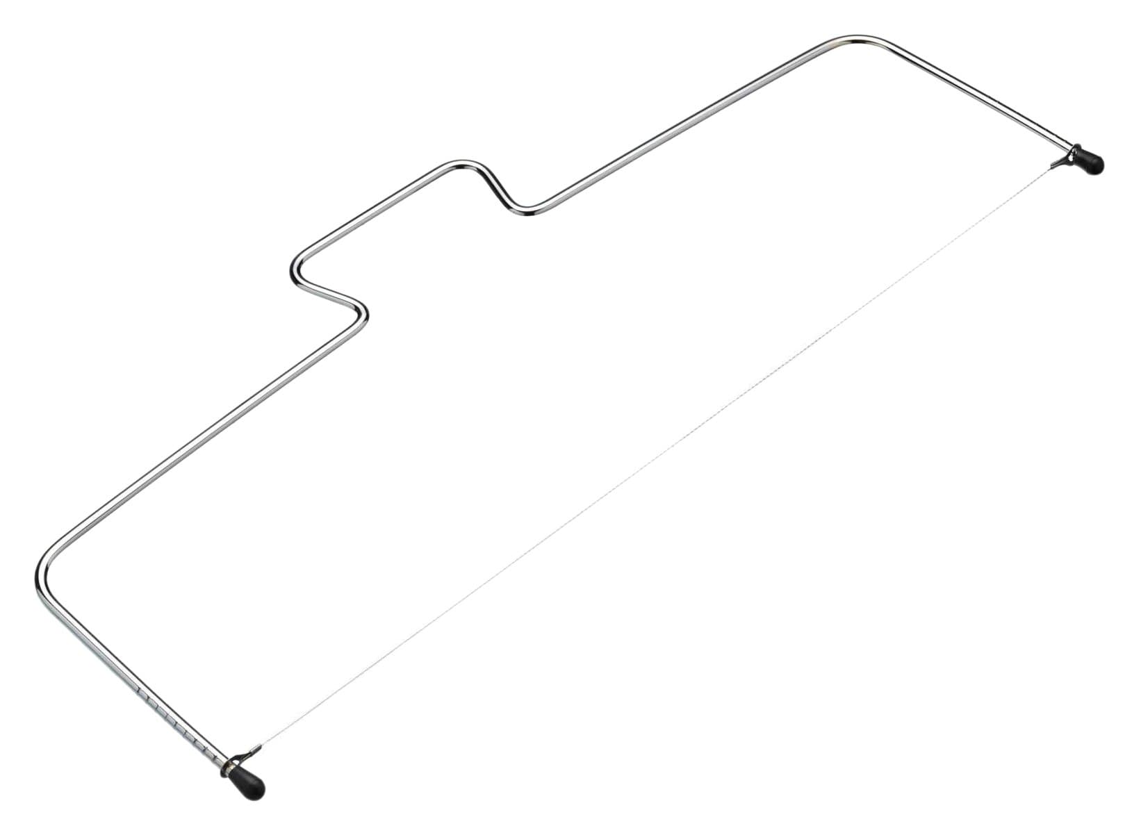 KitchenCraft Sweetly Does It Cake Slicer, Leveller, Layer Cutter Wire, Carbon Steel Baking Accessory, 4 cm, Silver