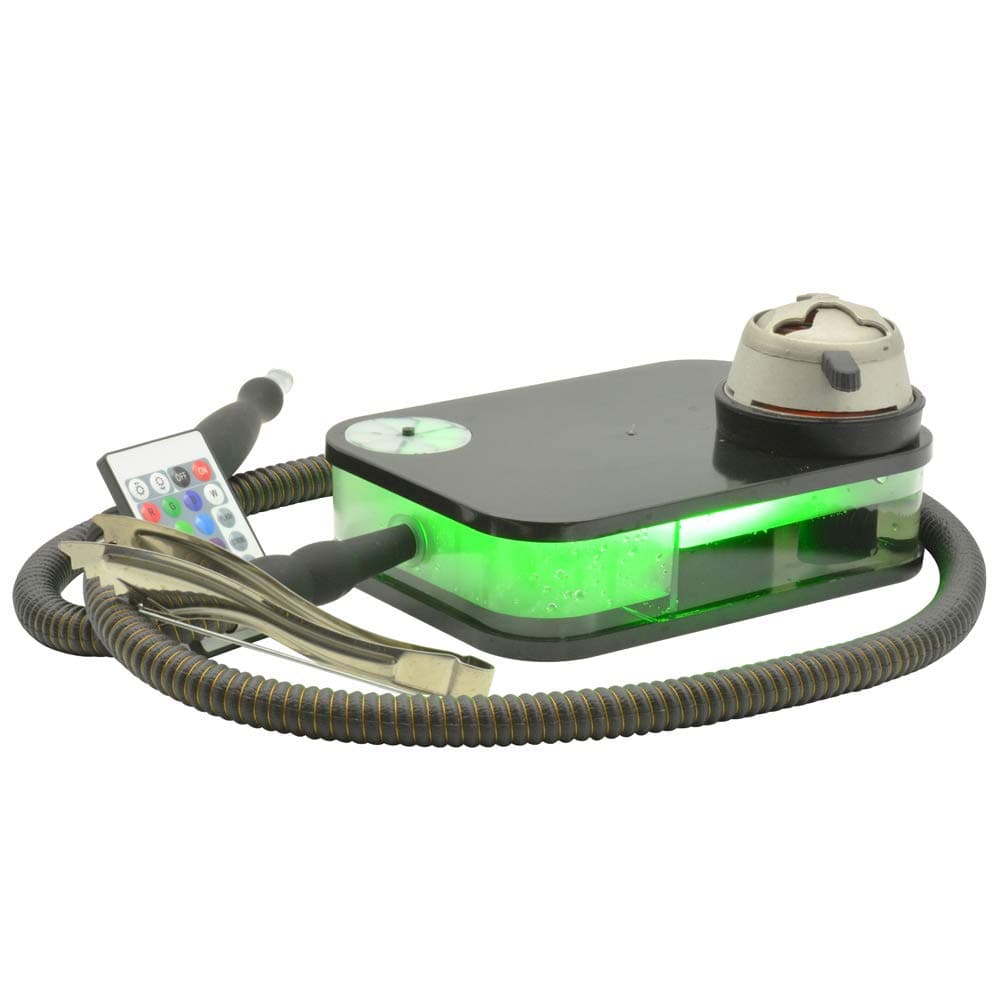 Hookah Set Acrylic Book Hookah with Heat Management System Silicone Hookah Bowl Silk Hookah Hose Tongs Magical LED Light for Better Shisha Hookah Narguile Smoking