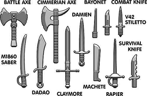 BrickArms Blade Pack 2.5-Inch Weapons Pack