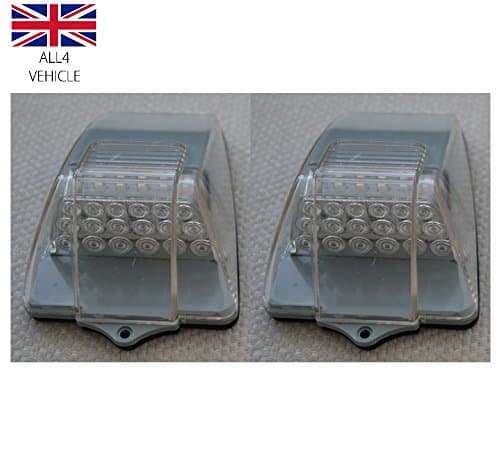 2 PCS/SET WHITE 18SMD LED CAB ROOF TOP FRONT MARKER LIGHTS TRUCK SUV 4x4 PICK UP