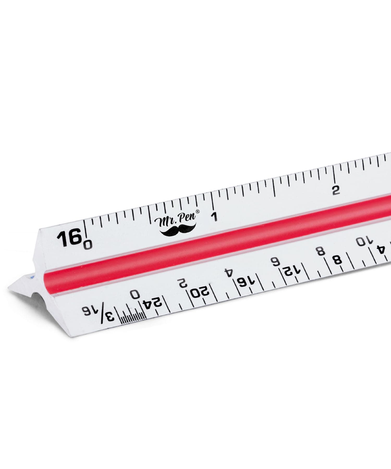Mr. Pen - Architectural Scale Ruler, 12" Aluminum Architect Scale, Triangular Scale, Scale Ruler for Blueprint, Triangle Ruler, Drafting Ruler, Architect Ruler, Metal Scale Ruler, Architecture Ruler