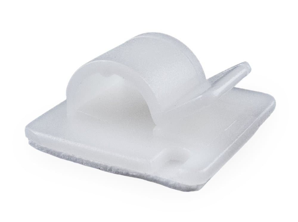 SD Products SACCN002-100 Self Adhesive Cable Clips, Natural, 8-13 mm Diameter, Set of 100 Pieces