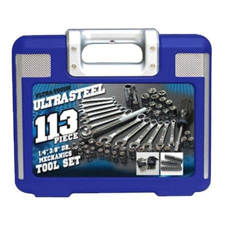 Mechanics Tool Set 113-pc Toolbox Garage Repair and Utility