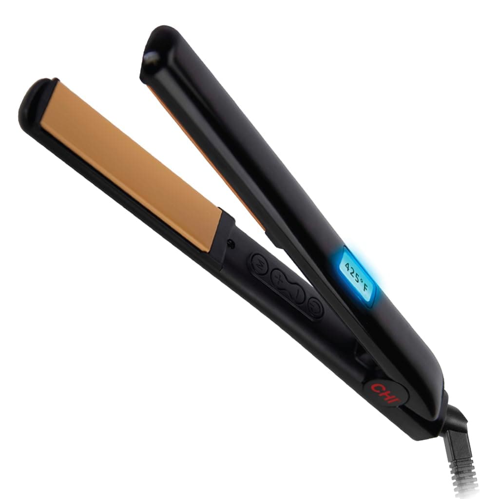 Original Digital Ceramic Hair Straightener 1″ Flat Iron, Professional Tourmaline Hairstyling Tool for Smooth Frizz-Free Hair, Adjustable Digital Temperature Display, Salon-Quality Results