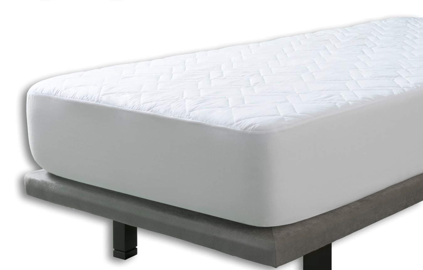 Velfont Aloe Vera Microfiber Reversible Quilted Mattress Protector, Super King Size (180x190/200cm)