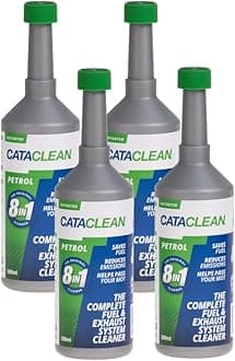 Petrol | Complete Fuel & Exhaust Cleaner | Catalytic Converter, Valve & Injector Cleaner | Fuel Additive Formulated for Performance & Fuel Efficiency | Pre MOT Emissions Reducer | 4 x 500ml