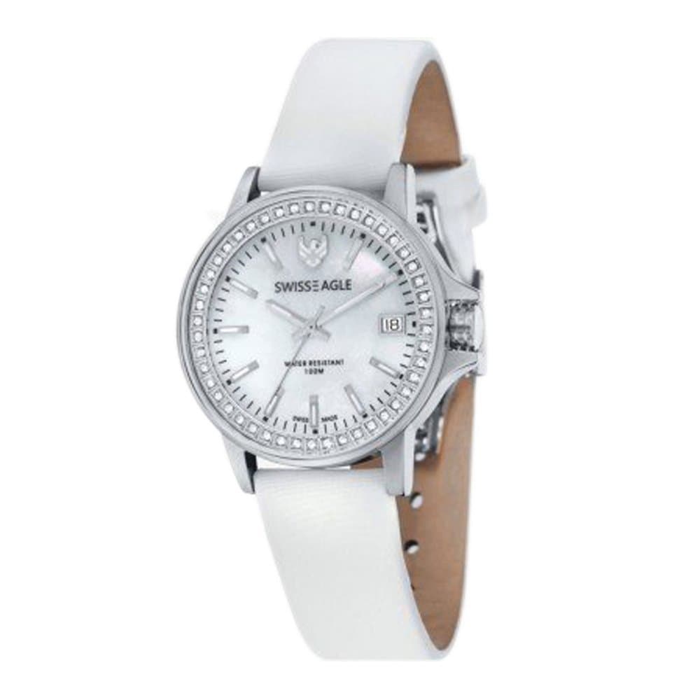 Swiss Eagle Analog White Dial Women's Watch - SE-6064-01